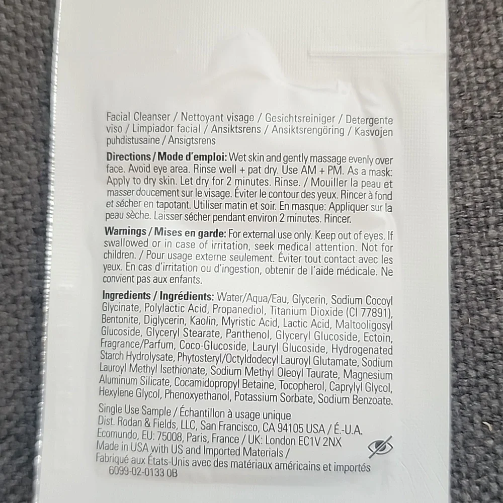 R+F Redefine Daily Clay Cleanser samples - Picture 3 of 3